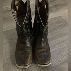 Kids Youth  ARIAT Boots Brown, Square Toe Size 13